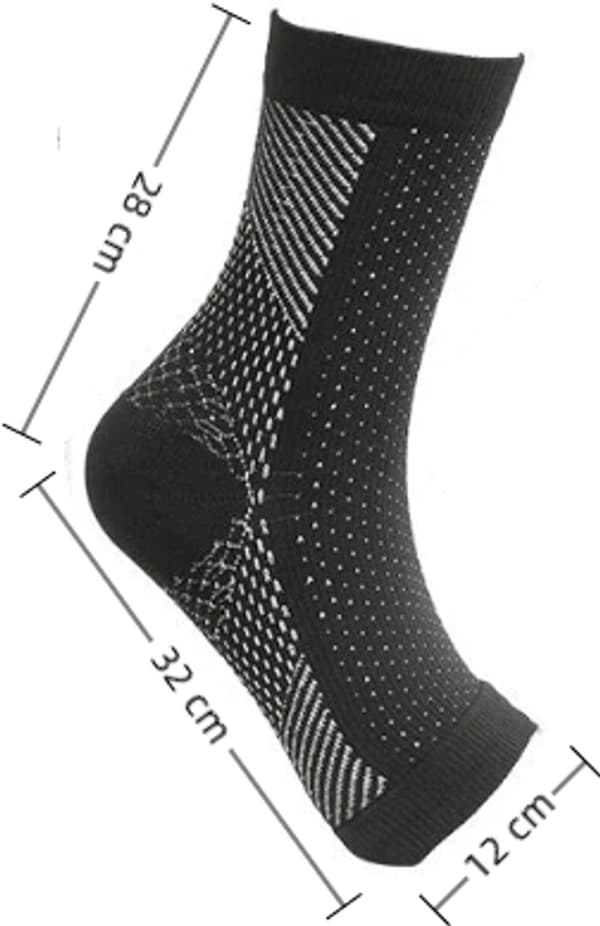 par - Elastiske kompressionsstrømper - Kompressionsstrømper - Trykstrømper - Sportsstrømper - Trykreducerende strømper - Sort