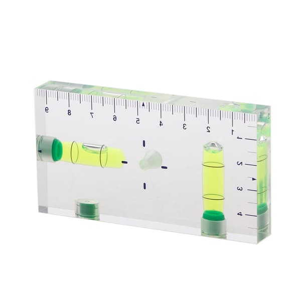 Mini Högprecisions Tvåvägs Transparent Magnetisk Bubbelvattenpass