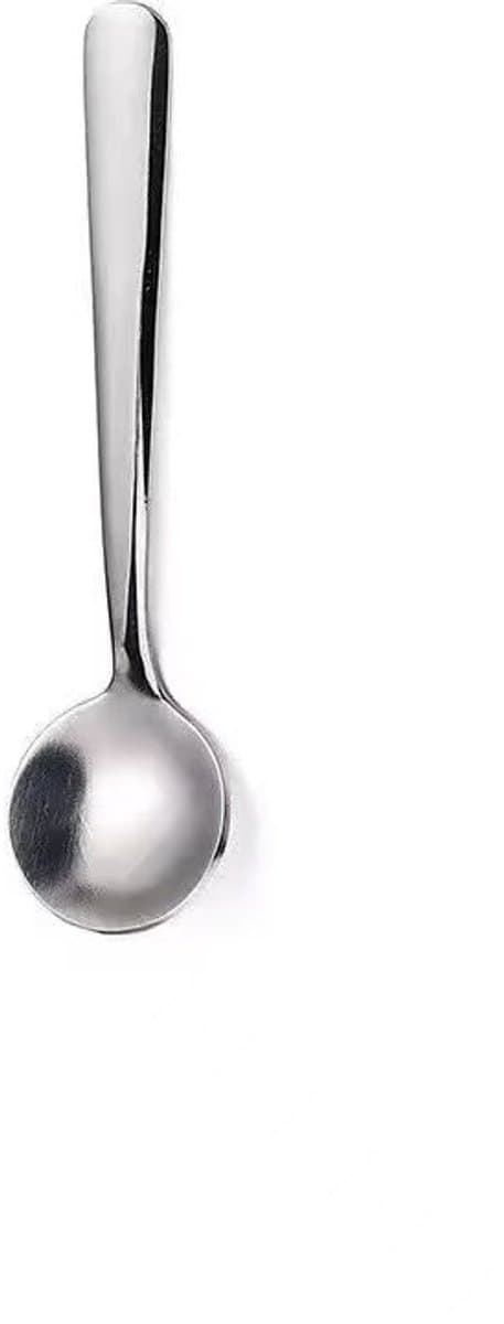 Mini krydderiskeer i rustfrit stål - 7,3 cm - Til salt, sukker og honning