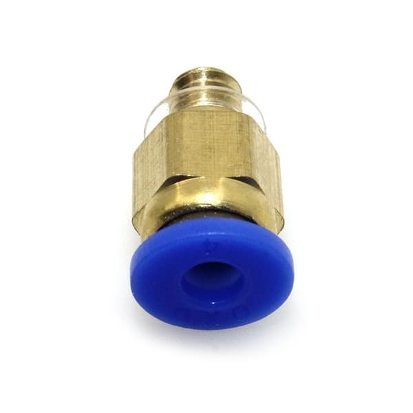 10 stk. PC4-M6 4mm gevind M4 lige stik til 3D-printer