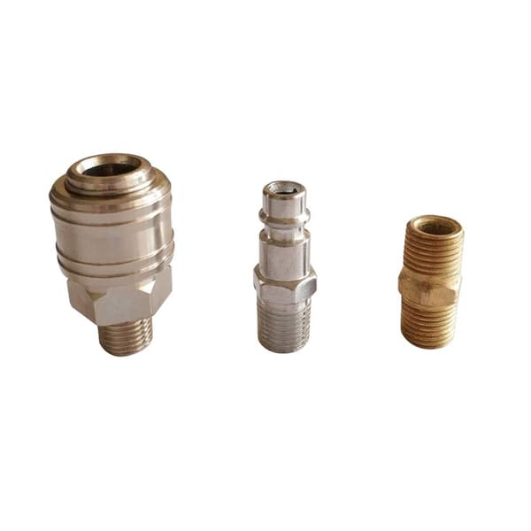 1/4\" Luftkompressor Trykregulator Pneumatisk Trykregulator, Trykreguleringsventil med Fitting 180psi 12bar (Trevejsventil)
