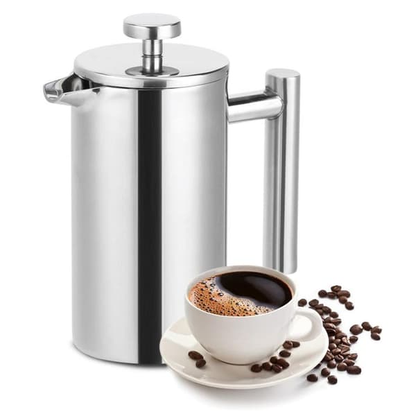350 ml dobbeltvægget te- og kaffemaskine i rustfrit stål