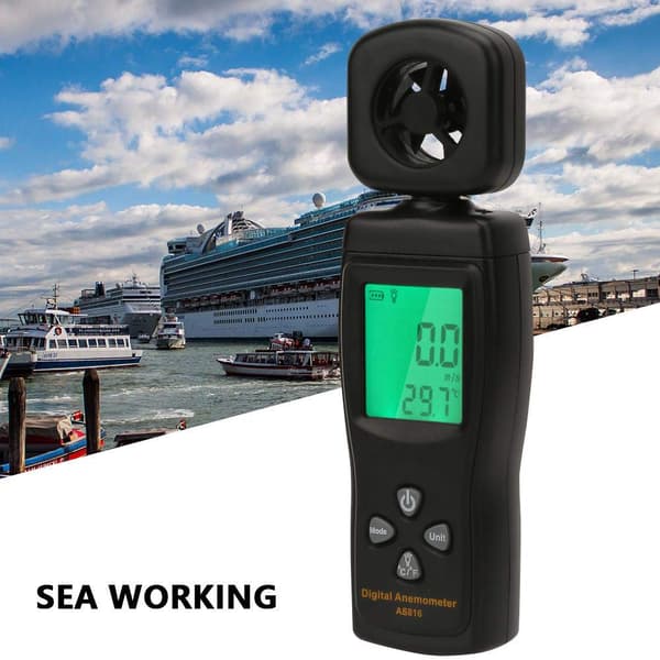 Vindhastigheds- og luftstrømstester, SMART SENSOR AS816 0,3-30m/s Mini Digital Anemometer