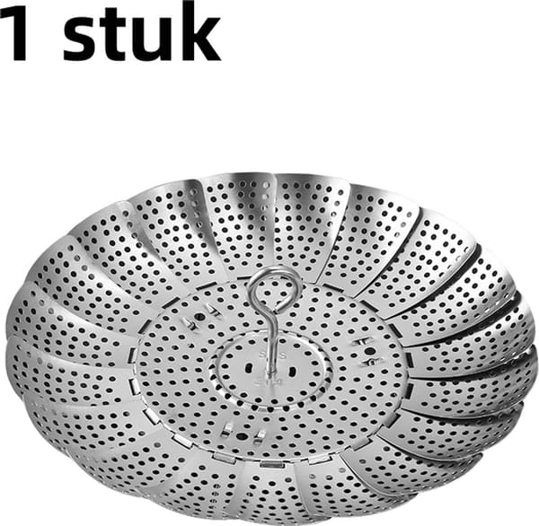 stykke - Damper - Teleskopisk dampstativ i rustfrit stål - Multifunktionelt foldbart dampstativ - Sølv