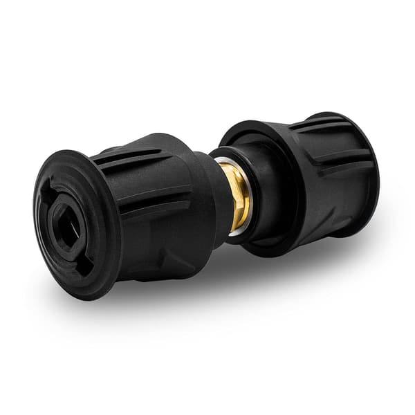 Til højtryksrenser tilbehør: Karcher dobbelt-hoved højtryks quick-connect fitting, slangeforbindelsesadapter 2-pak