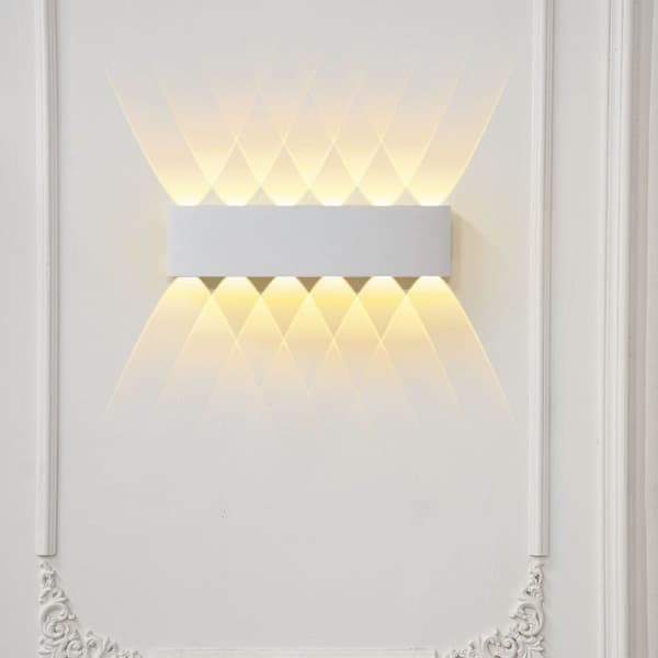 Holm vägglampa - Vit