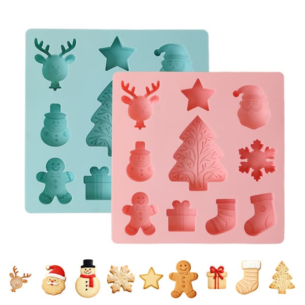 Jul silikonkakform, pepparkaksgubbe DIY kakbakform