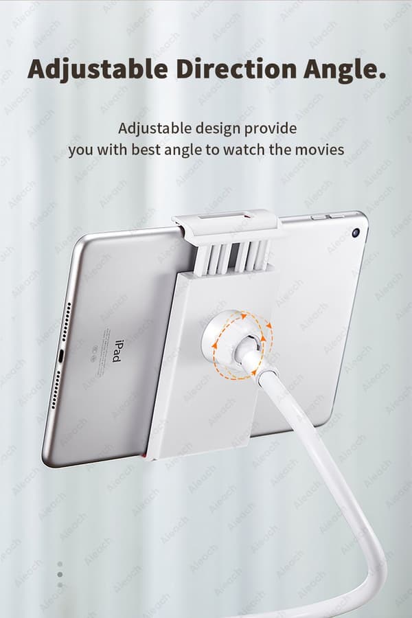 iPad-holder til seng - Drejearm - Velegnet til telefon / iPad / Switch - Sort