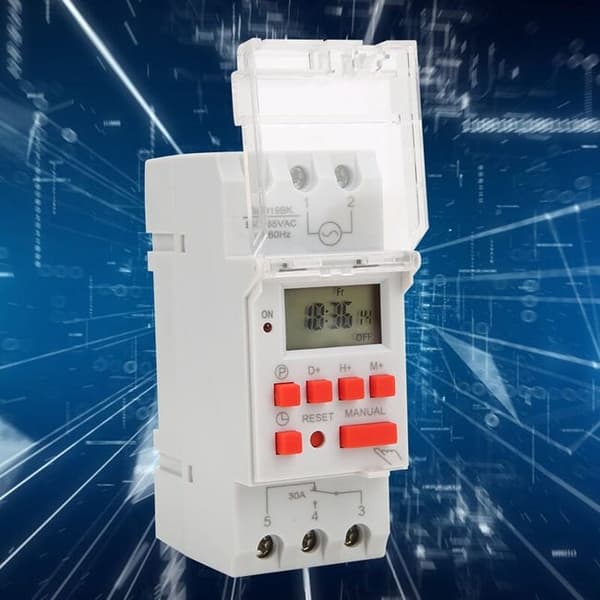 TM919BK 85265V AC 30A LCD 7-dagars programmerbar digital timer, programmerbar tidsbrytare