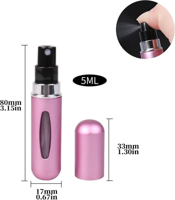 13 delar - Aluminiumlegering - 8*1.7cm - Reseflaskor - 5 ml - Färg - Påfyllningsbara - Parfymflaskor - Sprayflaskor - Parfymatomizer