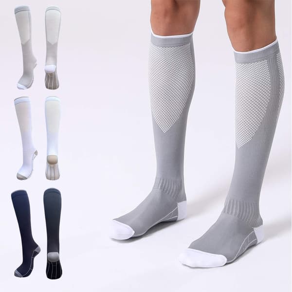 Kompressionsstrumpor - 3-pack - Främjar blodcirkulationen - Unisex
