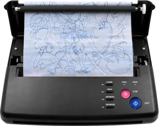 Tatoveringsstencilprinter – Tatoveringsprinter – Termisk printer – Inkluderer overføringspapir
