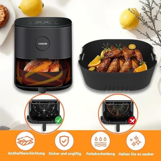 2 silikone bageforme til airfryer - passer til Philips Airfryer XL og XXL