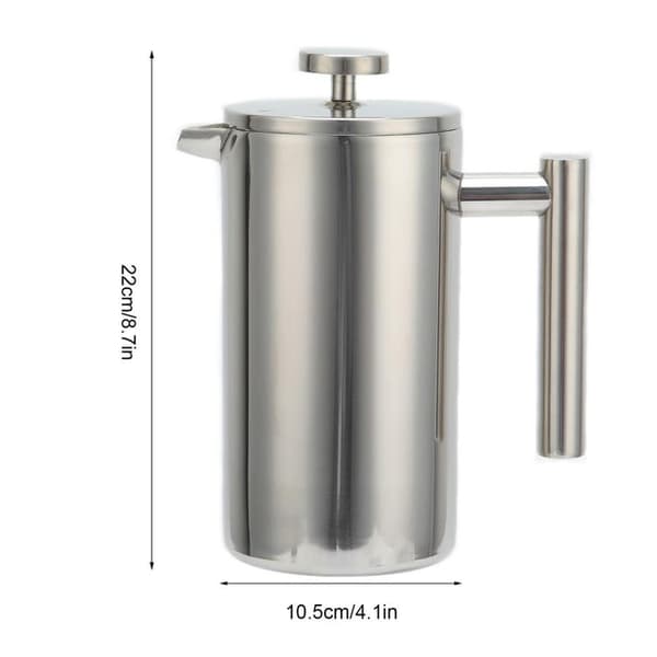 1000 ml kaffemaskine i rustfrit stål - kaffebrygning