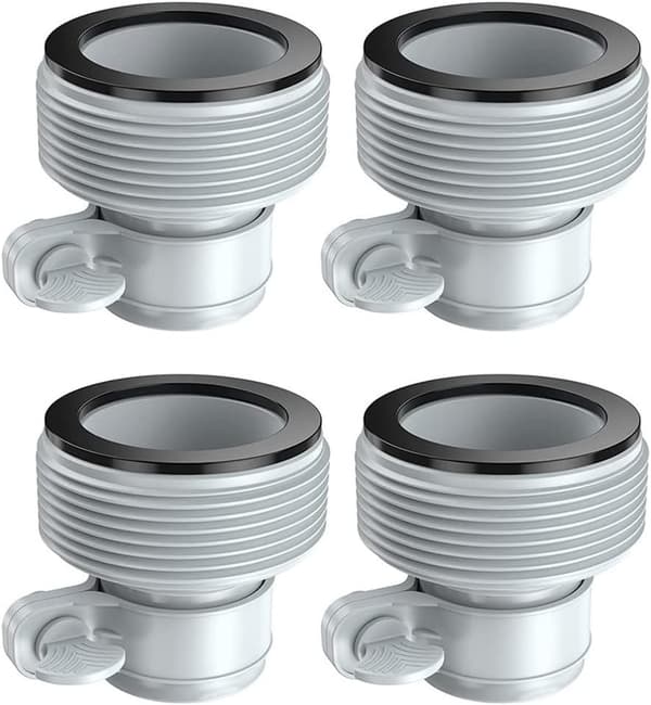 Poolslangadapter, 4-pack, Pumpadapter, 32 till 38 mm slangadapter B, Pooladapter för poolfiltreringssystem