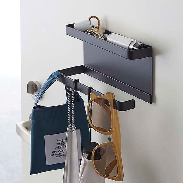 Sort magnetisk hylde - Praktisk organizer