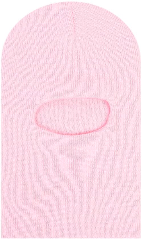 Barnmössa, stickad tröjmössa i ull, varm och vindtät stickad vintermössa, rosa