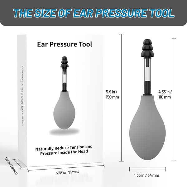 Örontrycksavlastare - Grå
