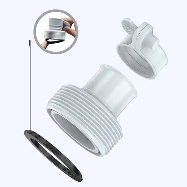 Poolslangadapter, 4-pack, Pumpadapter, 32 till 38 mm slangadapter B, Pooladapter för poolfiltreringssystem