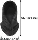 Dailygoods - Multifunktionel Sort Balaclava til Vinter Udendørs Aktiviteter