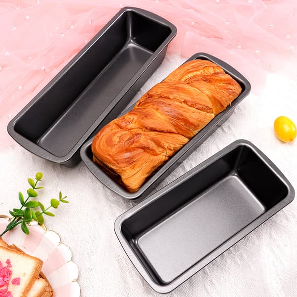 Brödform – Lång brödform – Non-stick bakform – Rektangulära brödformar – Set om 3