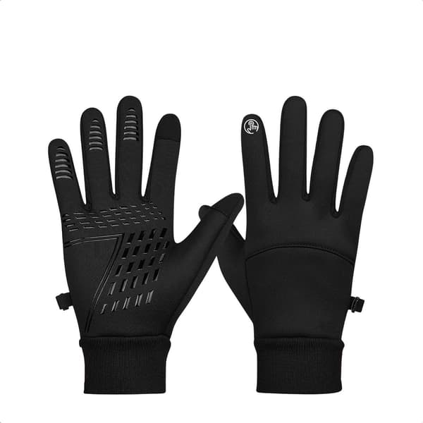 Luksushandsker - Touchscreen-handsker - Størrelse L - Unisex Vinterhandsker - Sort - Smartphone-handsker - Inkluderer E-BOG