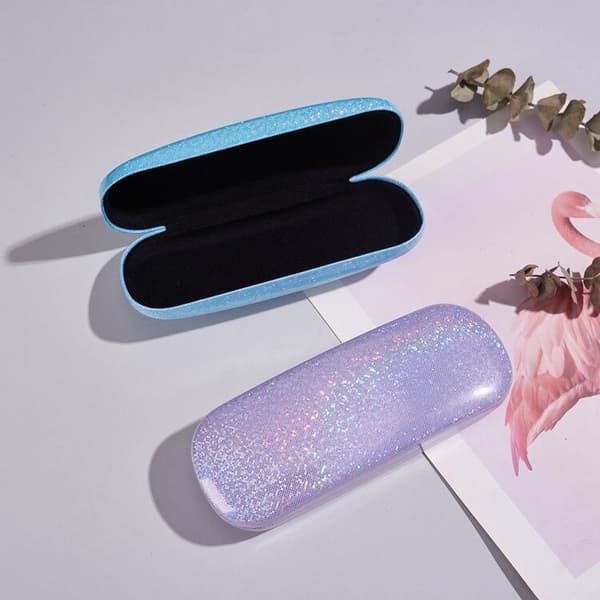 Glitterglasögonfodral - Blå - Glasögonhållare - Present
