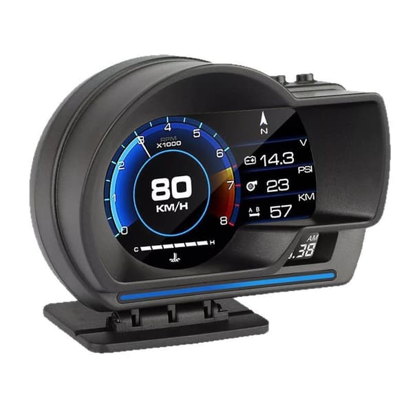 Urskive-display head-up display, velegnet til bilmonteret head-up display P6, sort