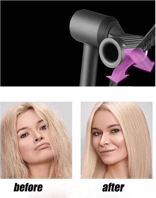 Diffuserdyse til Dyson Airwrap, skånsomme lufttilbehør, Stylingdiffuserkoncentrator, Glatte mundstykke, Tilbehør til Dyson