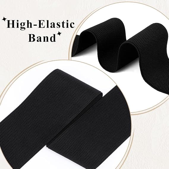 Bred elastisk damrem - stretchig tjock midjeband - modebälte för klänningar