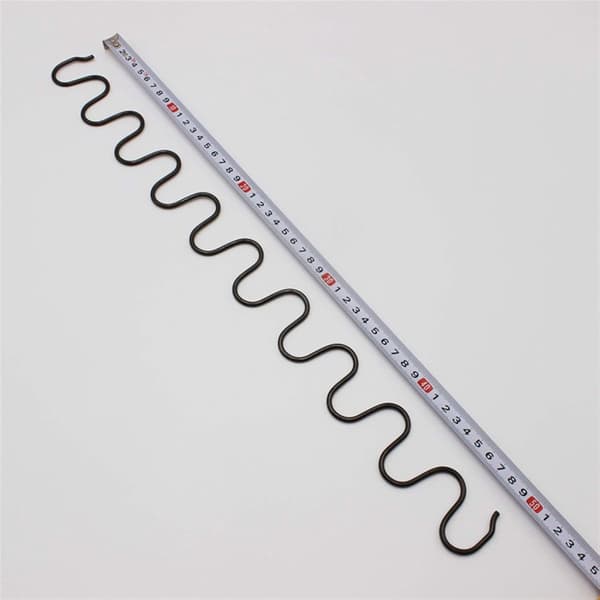Kompressionsfjedersæt - Sofafjederclips - Møbelreparation - Rustfrit stål - 50 cm - Sølv