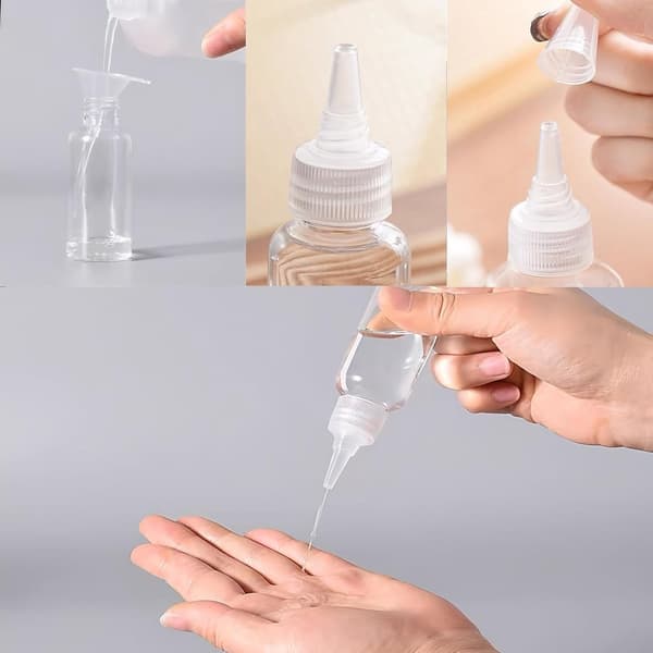 10 stycken doseringsflaskor klämflaskor såsflaskor Plastklämflaskor Små plastflaskor, Plast, 10 stycken