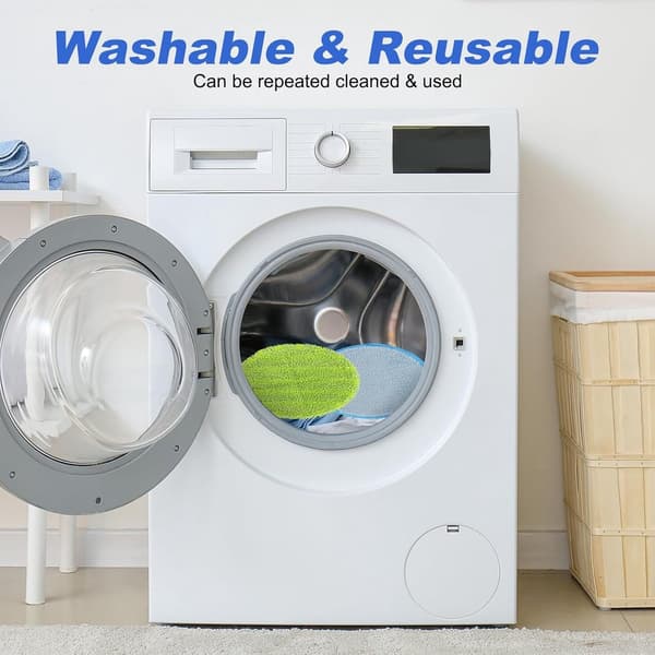 Mopprefillpaket - 6 delar - Ersättningsmoppdynor för elektriska moppar - Multifunktionella flytande moppbytesdynor - 15,5 CM - 6 delar