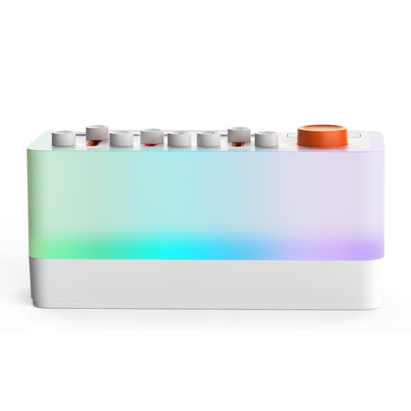 Smart søvnhjælpshøjttaler med RGB-farve, Bluetooth, hvid