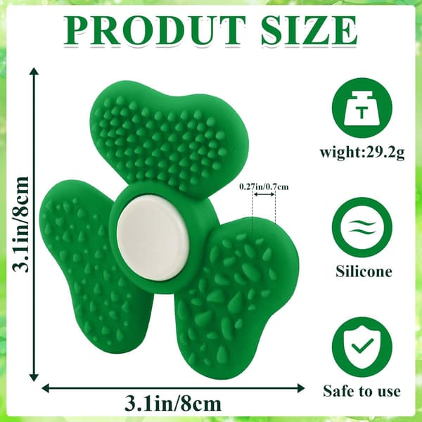 Kløver Fidget Spinner - Dekompression - Spinnende Kløver Fidget Spinner