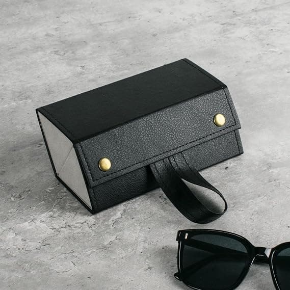 Solbrille rejseetui-foldbart brilleetui-bærbart-flere til kvinder og mænd