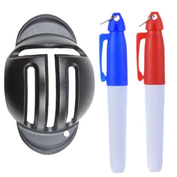 3-pack golfbollsmarkörer, markörer, golfutrustning
