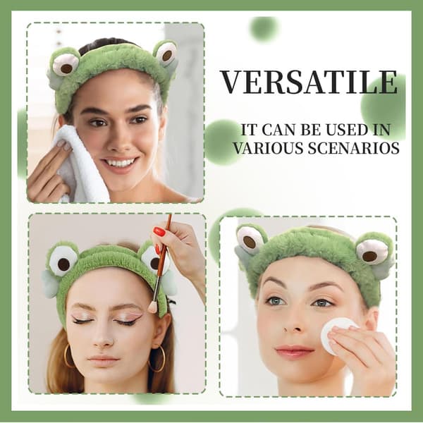 Frøformet elastisk hårbånd, velegnet til makeup/bad, makeuphårbånd til kvinder.