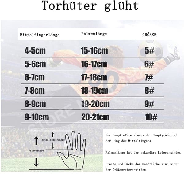 Målmandshandsker-Fodbold-Grøn-Størrelse 7-Polyester