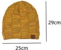 Rutig dammössa - andningsbar stickad herrmössa - mjukt fleecefoder - löst stickad mössa - unisex vintermössa - klassisk unisex höst - vinter - grå