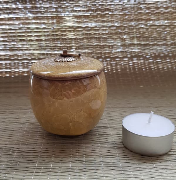 Mini Keramikurne Okker 60ml