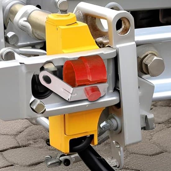 Trailerstikholder - Stikmontering - Trailerforbindelse - Robust materiale - 10 x 8 x 8 cm - Rød