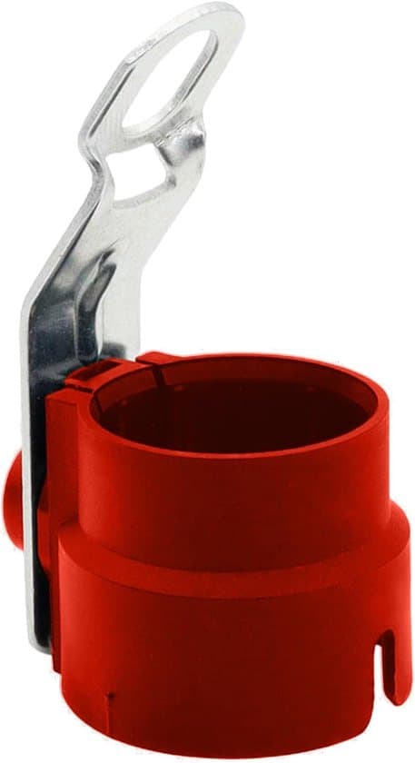 Trailerstikholder - Stikmontering - Trailerforbindelse - Robust materiale - 10 x 8 x 8 cm - Rød