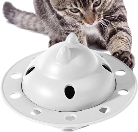 Hundepuslespil - Interaktiv Foderbold - Mental Stimulation - Justerbar Udfordring - 15 cm diameter - Grå