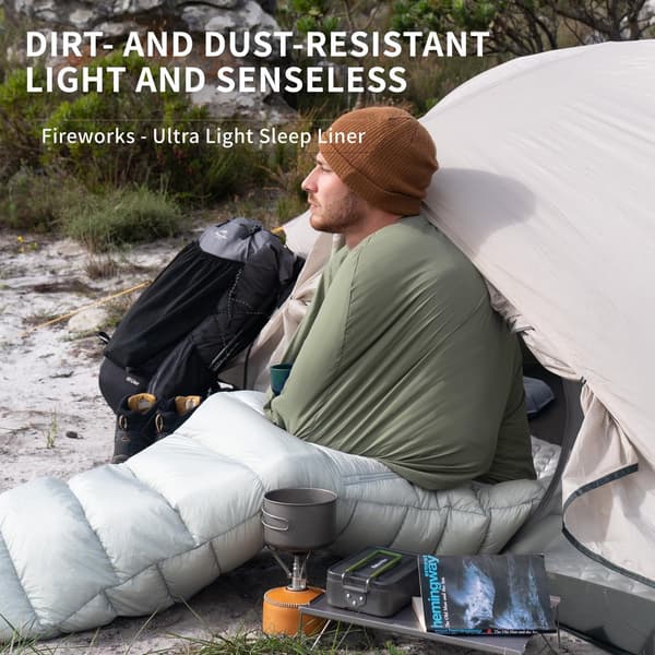 Solidchoice - Ultralätt sovsäckslakan för resor och camping
