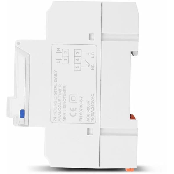24-timers digitalt LCD-display, programmerbar smart analog timer med 85-265 timer og 15-minutters intervaller - 16A