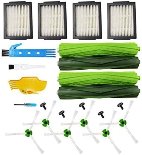 Filter sidoborstar för iRobot Roomba i7 i7+/i7 Plus E5 E6 E7 robotdammsugare