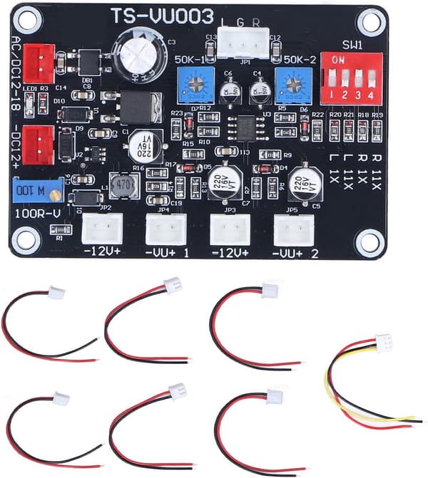 VU-meter drivermodul til lydniveauindikation og baggrundsbelysning - DIY & bilstereo