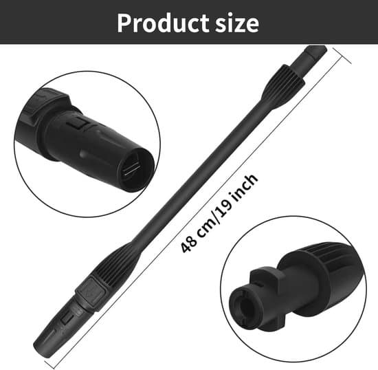 Dailygoods - Högtryckstvätt lans - Justerbart spruthuvud