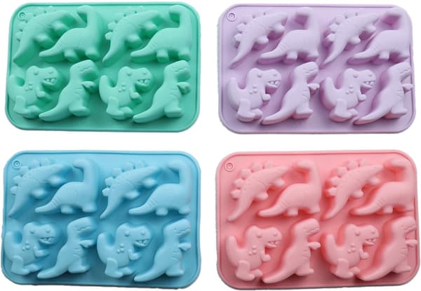 Silikone dinosaur bageform - Multifunktionelle slik- og chokoladeforme - Fødevaresikker silikone
